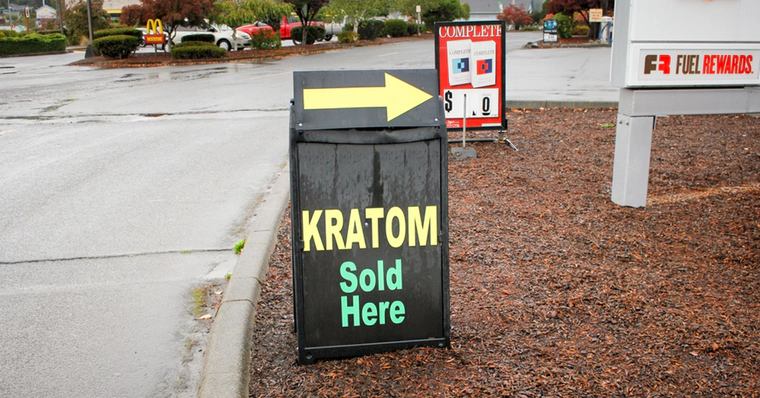 Kratom sales sign 