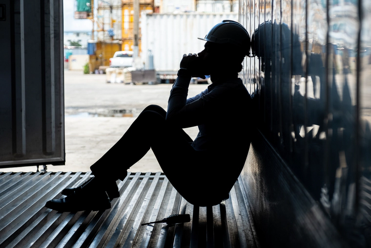 Dock worker depressed, drug abuse 