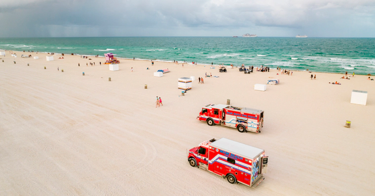 Florida beach ambulance