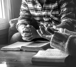 Addicts are reading 12-step program texts and praying