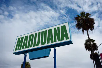Marijuana business sign