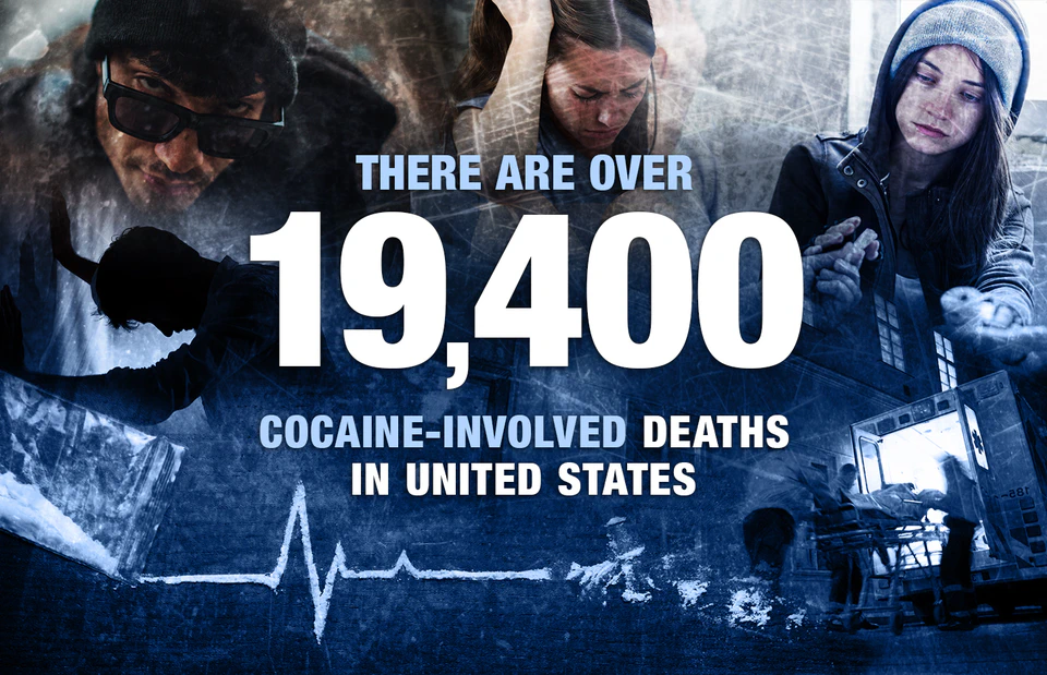 There are over 19,400 cocaine-involved deaths in united states