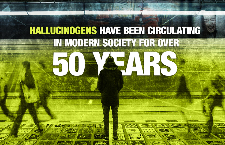Hallucinogens have been circulating in modern society for over 50 years