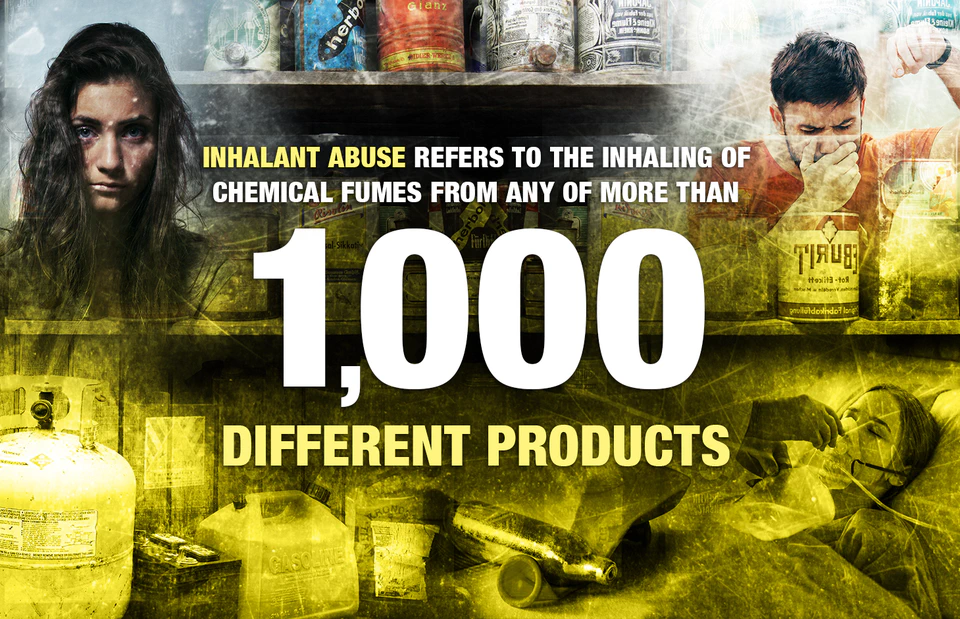 Inhalant abuse refers to the inhaling of chemical fumes from any of more than 1,000 different products
